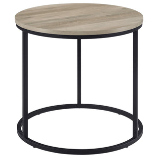 Arrize - Round Side End Table - Pine Wood