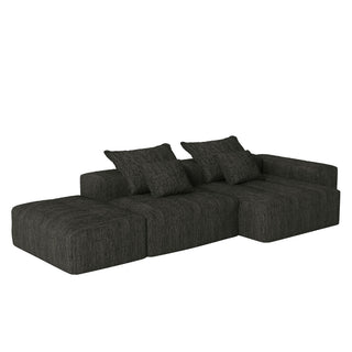 Modern Oversized Diy Combination Modular Sectional Sofa With Pillows