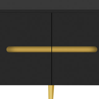 Minimalist TV Stand For TVs Up To 85", Modern Entertainment Center Media Console With 4 Spacious Cabinets For Living Room
