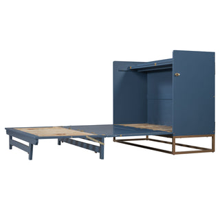Murphy Bed With Iron Legs, Modern Design