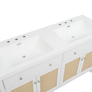 Bathroom Vanity With Double Sink, Large Storage Space