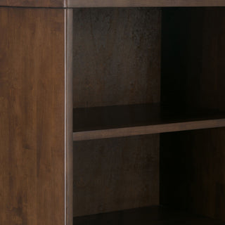 Harper - Bookcase With Storage - Walnut Brown