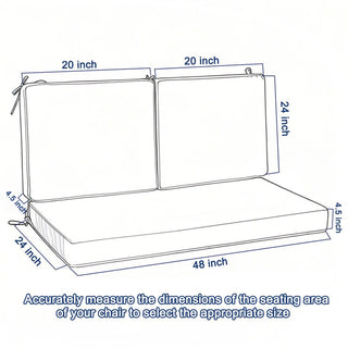Deep Seat Waterproof Replacement Patio Chair Cushions For Patio Furniture