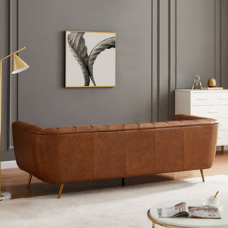Ava - Sofa - Gold / Tan