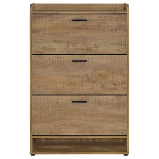 Claire - 3 Tier Shoe Cabinet - Brown
