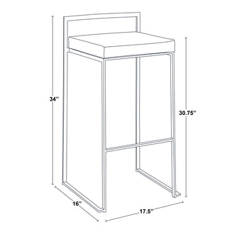 Fuji - Contemporary Stackable Design Barstool