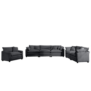 Elegant Oversized Sectional Sofa Set With Deep Seats And Flexible Layout