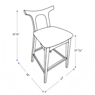 Hester - Upholstered, Square Bar Chair (Set of 2)