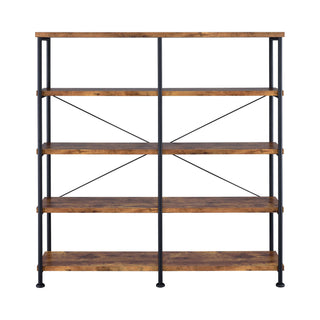 Double Wide Bookcase Shelves - Brown