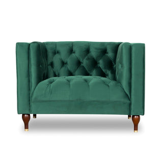 Evelyn - Mid-Century Modern Tufted Back Lounge Chair