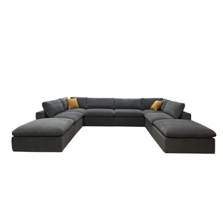 Custom Configuration Modular Sectional & Toss Pillows