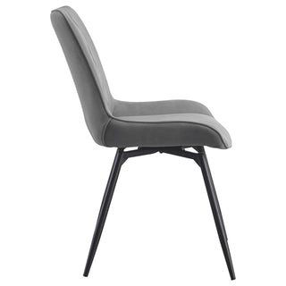Tufted Swivel Dining Chairs (Set of 2) - Gray