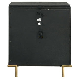 Anser - 3 Drawer Nightstand - Black