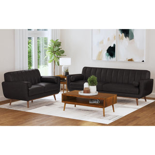 Horizon - Sofa With Wood Front And 2 Pillows