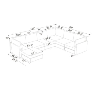 Modular Sectional With Custom Configuration