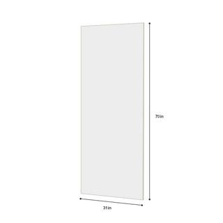 Modern Full Length Mirror With High Definition Shatter Proof Glass And Aluminum Alloy Frame