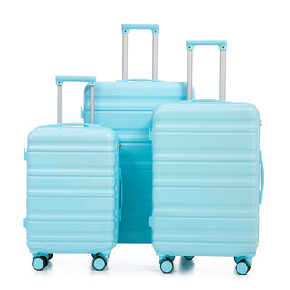 Tourist 3 Piece Luggage Set, Combination Lock, Durable Hard Shell With 360° Silent Wheels