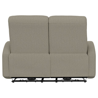 Manual Reclining Loveseat With Dual Seating Support For Living Room
