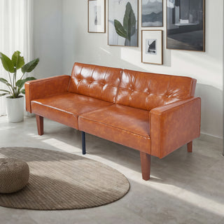 3 Position Split Back Futon Sofa Bed For Living Room