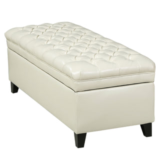 Juliana - Storage Ottoman With Birch Legs