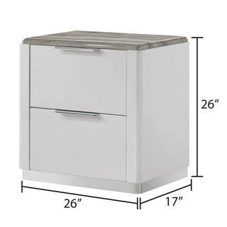 Jazz - 2 Drawer Nightstand - White