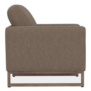 Accent Chair With Track Arm Design