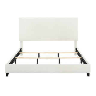 Platform Bed & Upholstered Headboard