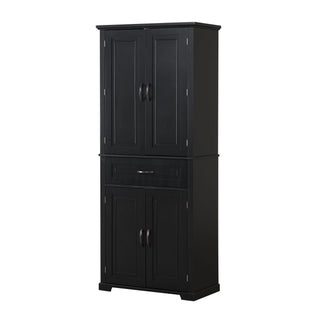 Bathroom Storage Cabinet With Doors And Drawer, Adjustable Shelf