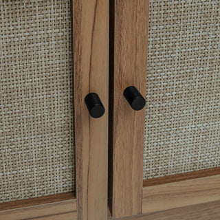 Modern Storage Closet For Bedroom, Entryway, Or Living Room - Walnut