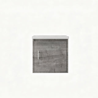 Floating Bathroom Vanity Combo, Wall Mounted Cabinet With Sink & Soft Close Doors For Small Bathrooms
