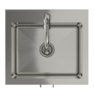 Modern Shaker All-In-One Laundry Utility Sink And Cabinet With Pull-Out Faucet