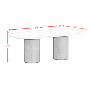 Sylvie - 5 Piece Standard Height Dining Set, Oval Table