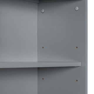 Tall Storage Cabinet With 3 Drawers And Adjustable Shelves For Bathroom