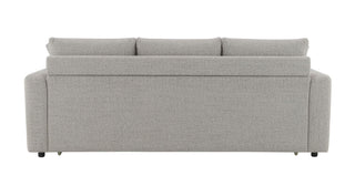 Connie - Boucle Sleeper Sectional Sofa With 2 Toss Pillows - Beige
