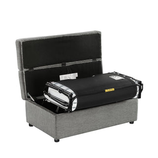 Twin Size Folding Ottoman Sleeper Bed With Mattress Convertible Guest Bed