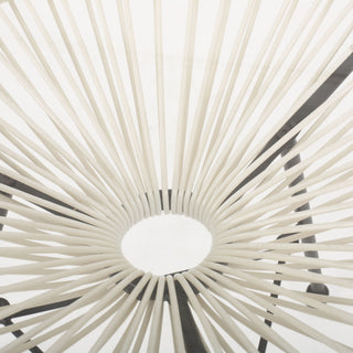 Nusa - Modern Rattan Side Table With Tempered Glass Top