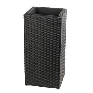 Solhome - Square Planter Box For Patio - Black