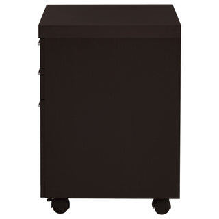 3 Drawer File Cabinetб Compact Office Storage For Home - Brown