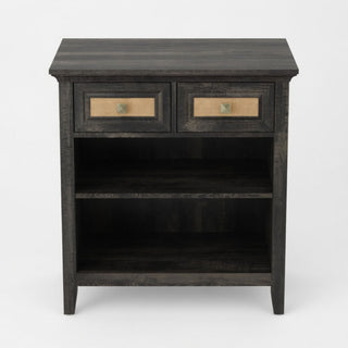 Storage Cabinet With 2 Drawers And 2 Shelves - Coffee