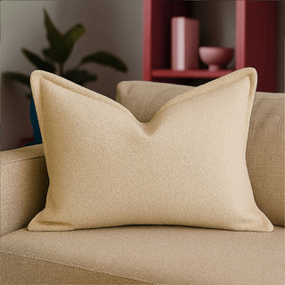 Homey Cozy - Comfort Textured Throw Pillow - Ivory
