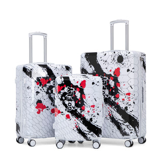 3 Piece With Combination Lock And Silent Wheels