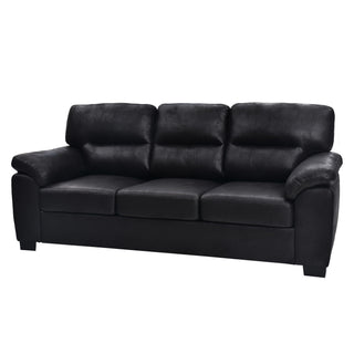 3 Seater Sofa With Padded Armrests And Triangular Leg