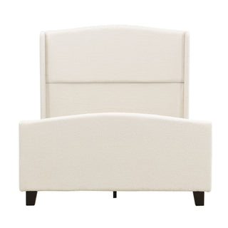 Platform Bed Frame With Tall Headboard And High Footboard