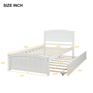Platform Bed & Headboard, Footboard And Wood Slat Support