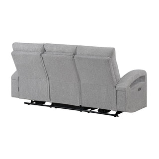 Isolde - Power Reclining Sofa, LED Lighting - Gray