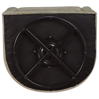 Swivel Armchair With Barrel-Back Design