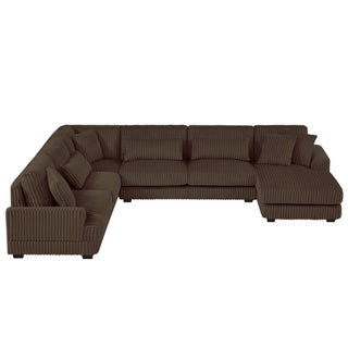 U - Sectional Sofa With Chaise Lounge, Oversized Living Room Couch