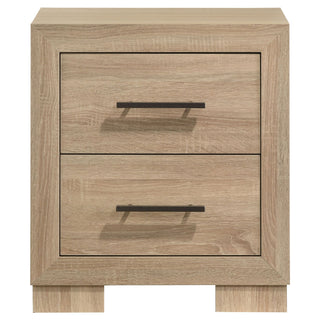 Merritt - 2 Drawer Nightstand - Light Oak