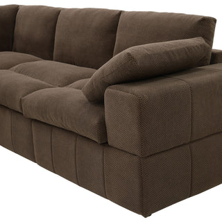 Sectional, Large Arms, Toss Pillows Included