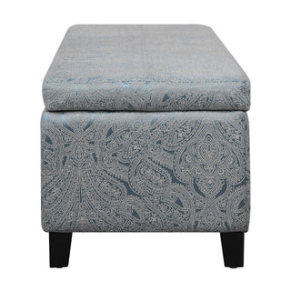 Indoor Storage Ottoman Bench With Hidden Storage - Pattern